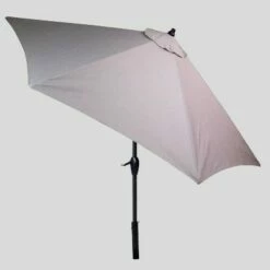 9' Round Patio Umbrella Sunbrella Spectrum - Black Pole - Smith & Hawken™ Indigo