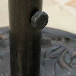 Gobi Round Resin & Steel Umbrella Base - Bronze/Black - Christopher Knight Home -Deals Patio Umbrellas Store unnamed file 164
