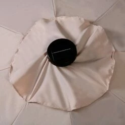 Costway 10ft Patio Solar Umbrella LED Patio Market Steel Tilt w/ Crank Outdoor Beige -Deals Patio Umbrellas Store unnamed file 1662