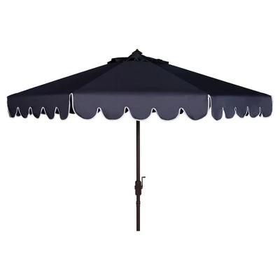 9' Venice Auto Tilt Crank Umbrella - Safavieh Navy 5 9' Venice Auto Tilt Crank Umbrella - Safavieh Navy - Image 3