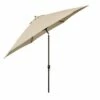 11" Aluminum Market Polyester Umbrella with Crank Lift - Astella Green