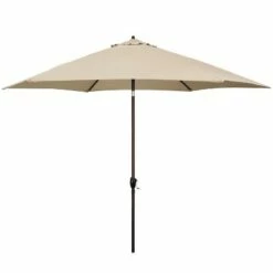 11" Aluminum Market Polyester Umbrella with Crank Lift - Astella Green -Deals Patio Umbrellas Store unnamed file 1735