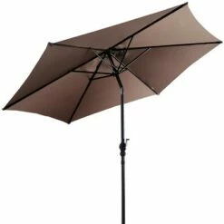 Costway 9FT Patio Umbrella Patio Market Steel Tilt W/ Crank Outdoor Yard Garden -Deals Patio Umbrellas Store unnamed file 1749