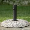 Sahara Round Concrete and Steel Umbrella Base - Colorful Stone and Black - Christopher Knight Home -Deals Patio Umbrellas Store unnamed file 175