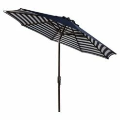 9' Athens Auto Tilt Umbrella - Safavieh Dark Green