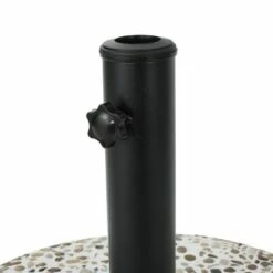 Sahara Round Concrete and Steel Umbrella Base - Colorful Stone and Black - Christopher Knight Home -Deals Patio Umbrellas Store unnamed file 177