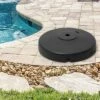 Patio Offset Umbrella Base, Water and Sand Filled Cantilever Weights, Heavy Duty Round Umbrella Stand Black - Crestlive Products -Deals Patio Umbrellas Store unnamed file 178
