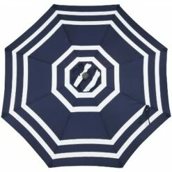 Sunnydaze Decor Sunnydaze Outdoor Aluminum Pool Patio Umbrella with Push Button Tilt and Crank - 9' - Navy Blue Stripe -Deals Patio Umbrellas Store unnamed file 1781