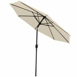 Sunnydaze Decor Sunnydaze Outdoor Aluminum Patio Table Umbrella with Polyester Canopy and Push Button Tilt and Crank - 9' - Beige 17 Sunnydaze Decor Sunnydaze Outdoor Aluminum Patio Table Umbrella with Polyester Canopy and Push Button Tilt and Crank - 9' - Beige -Deals Patio Umbrellas Store unnamed file 1826