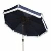 Milan 9' Auto Tilt Crank Umbrella - Safavieh White