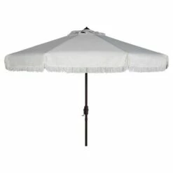 Milan 9' Auto Tilt Crank Umbrella - Safavieh White -Deals Patio Umbrellas Store unnamed file 1830