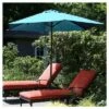 9' Aluminum Patio Umbrella with Auto Crank - Pure Garden Blue -Deals Patio Umbrellas Store unnamed file 1832