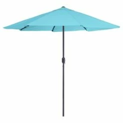 9' Aluminum Patio Umbrella with Auto Crank - Pure Garden Blue -Deals Patio Umbrellas Store unnamed file 1834