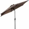 Costway 10FT Patio Umbrella 6 Ribs Market Steel Tilt W/ Crank Outdoor Garden Tan
