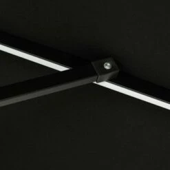 Island Umbrella 9' Mirage II Fiesta Market Patio Umbrella with Solar LED Tube Lights Champagne/taupe -Deals Patio Umbrellas Store unnamed file 1933