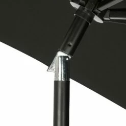 Island Umbrella 9' Mirage II Fiesta Market Patio Umbrella with Solar LED Tube Lights Champagne/taupe -Deals Patio Umbrellas Store unnamed file 1934