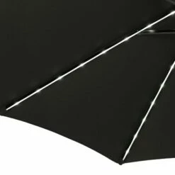 Island Umbrella 9' Mirage II Fiesta Market Patio Umbrella with Solar LED Tube Lights Champagne/taupe -Deals Patio Umbrellas Store unnamed file 1937