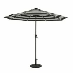 Island Umbrella 9' Mirage II Fiesta Market Patio Umbrella with Solar LED Tube Lights Champagne/taupe -Deals Patio Umbrellas Store unnamed file 1941