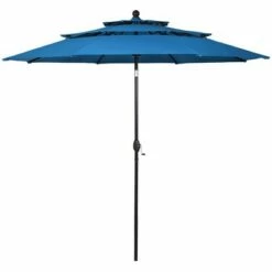 Costway 10ft 3 Tier Patio Market Umbrella Aluminum Sunshade Shelter Double Vented -Deals Patio Umbrellas Store unnamed file 1955