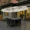 Costway 15FT Twin Patio Double-Sided Umbrella 48 Solar LED Lights Crank Outdoor WineBeigeCoffeeOrange -Deals Patio Umbrellas Store unnamed file 1997