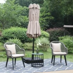 Captiva Designs Rectangular Outdoor Patio Market Umbrella with Extra Large Base and Sand Bags Navy -Deals Patio Umbrellas Store unnamed file 2018