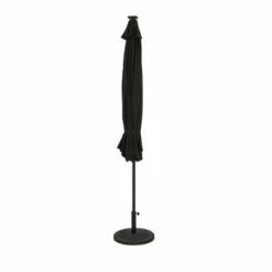 Island Umbrella 11' Calypso II Market Patio Umbrella with Solar LED Strip Lights Black -Deals Patio Umbrellas Store unnamed file 2035