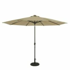 Island Umbrella 11' Calypso II Market Patio Umbrella with Solar LED Strip Lights Black -Deals Patio Umbrellas Store unnamed file 2047