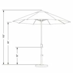 9' Aluminum Auto Tilt Crank Lift Patio Umbrella - California Umbrella Black 26 9' Aluminum Auto Tilt Crank Lift Patio Umbrella - California Umbrella Black -Deals Patio Umbrellas Store unnamed file 2062