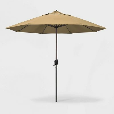 9' Aluminum Auto Tilt Crank Lift Patio Umbrella - California Umbrella Black 15 9' Aluminum Auto Tilt Crank Lift Patio Umbrella - California Umbrella Black - Image 13