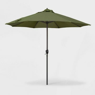 9' Aluminum Auto Tilt Crank Lift Patio Umbrella - California Umbrella Black 19 9' Aluminum Auto Tilt Crank Lift Patio Umbrella - California Umbrella Black - Image 17