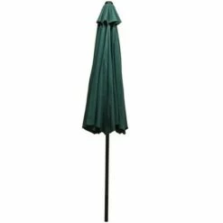 Sunnydaze Decor Sunnydaze Outdoor Aluminum Patio Table Umbrella with Polyester Canopy and Push Button Tilt and Crank - 9' - Green -Deals Patio Umbrellas Store unnamed file 2084
