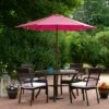 Northlight 7.5' Outdoor Patio Market Umbrella with Hand Crank - Pink -Deals Patio Umbrellas Store unnamed file 2109