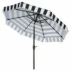 Elsa Fashion Line 9' Umbrella - Black / White - Safavieh -Deals Patio Umbrellas Store unnamed file 2113