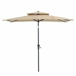 10' x 6.5' Rectangular Double Top Market Umbrella with Crank System & Push Button Tilt - Crestlive Products -Deals Patio Umbrellas Store unnamed file 2124
