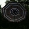 Sunnydaze Decor Sunnydaze Outdoor Pool Patio Umbrella with Solar LED Lights, Tilt, and Crank - 9' - Navy Blue Stripe -Deals Patio Umbrellas Store unnamed file 2134