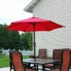 Sunnydaze Decor Sunnydaze Outdoor Aluminum Patio Umbrella with Polyester Canopy and Tilt and Crank Shade Control - 7.5' - Red -Deals Patio Umbrellas Store unnamed file 2165