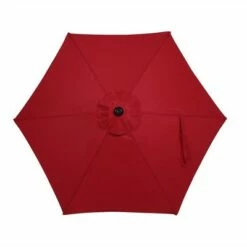 Sunnydaze Decor Sunnydaze Outdoor Aluminum Patio Umbrella with Polyester Canopy and Tilt and Crank Shade Control - 7.5' - Red -Deals Patio Umbrellas Store unnamed file 2170