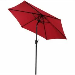Sunnydaze Decor Sunnydaze Outdoor Aluminum Patio Umbrella with Polyester Canopy and Tilt and Crank Shade Control - 7.5' - Red -Deals Patio Umbrellas Store unnamed file 2172