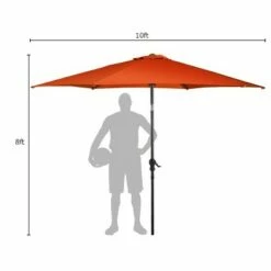 Costway 10 FT Patio Umbrella Patio Market Steel Tilt W/ Crank Outdoor Yard Garden -Deals Patio Umbrellas Store unnamed file 2176
