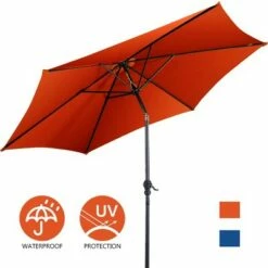 Costway 10 FT Patio Umbrella Patio Market Steel Tilt W/ Crank Outdoor Yard Garden -Deals Patio Umbrellas Store unnamed file 2179