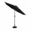 Island Umbrella 9' Trinidad II Market Patio Umbrella Black
