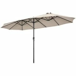 Costway 15FT Patio Double-Sided Umbrella Crank Outdoor Garden Market Sun Shade WineBlueCoffeeBeigeNavyOrangeTurquoise -Deals Patio Umbrellas Store unnamed file 2224