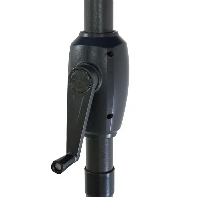 Sunnydaze Decor Sunnydaze Outdoor Aluminum Inside Out Patio Umbrella with Push Button Tilt and Crank - 8' - Green Tropical Leaf 13 Sunnydaze Decor Sunnydaze Outdoor Aluminum Inside Out Patio Umbrella with Push Button Tilt and Crank - 8' - Green Tropical Leaf - Image 11