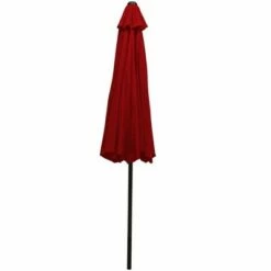 Sunnydaze Decor Sunnydaze Outdoor Aluminum Patio Table Umbrella with Polyester Canopy and Push Button Tilt and Crank - 9' - Red -Deals Patio Umbrellas Store unnamed file 2254