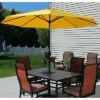 Sunnydaze Decor Sunnydaze Outdoor Aluminum Patio Table Umbrella with Polyester Canopy and Push Button Tilt and Crank - 9' - Gold -Deals Patio Umbrellas Store unnamed file 2256
