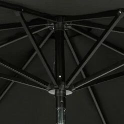 Island Umbrella 9' Mirage II Market Patio Umbrella with Auto-Tilt Black -Deals Patio Umbrellas Store unnamed file 2267
