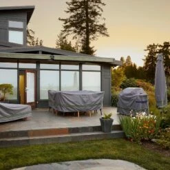 101" Soteria RainProof Patio Offset Umbrella Cover Gray - Duck Covers