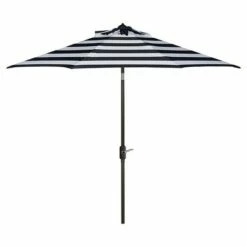 Iris Fashion Line 9' Umbrella - Safavieh Navy/ White -Deals Patio Umbrellas Store unnamed file 2296