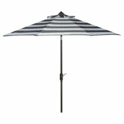 Iris Fashion Line 9' Umbrella - Safavieh Navy/ White -Deals Patio Umbrellas Store unnamed file 2298