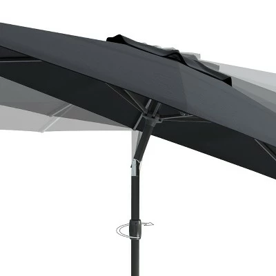 10' Wind Resistant Tilting Patio Umbrella - CorLiving Red 6 10' Wind Resistant Tilting Patio Umbrella - CorLiving Red - Image 4